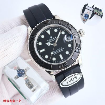 YYDS Factory Replica Rolexes Stainless Steel Black 37MM Watch